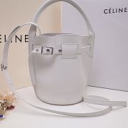 Celine Big Bag Nano Bucket In Supple Grained Calfskin White – 187243 – 21x15x15 cm - 6