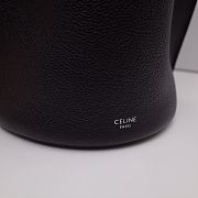 Celine Big Bag Nano Bucket In Supple Grained Calfskin Black – 187243 – 21x15x15 cm - 5