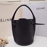 Celine Big Bag Nano Bucket In Supple Grained Calfskin Black – 187243 – 21x15x15 cm - 6