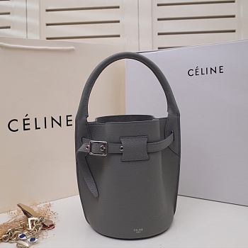 Celine Big Bag Nano Bucket In Supple Grained Calfskin Grey – 187243 – 21x15x15 cm