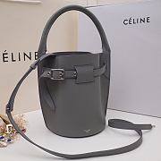 Celine Big Bag Nano Bucket In Supple Grained Calfskin Grey – 187243 – 21x15x15 cm - 2