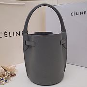 Celine Big Bag Nano Bucket In Supple Grained Calfskin Grey – 187243 – 21x15x15 cm - 6