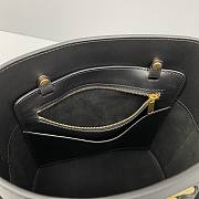 Celine Full Leather Arc De Triomphe Bucket Bag Black – 60113 – 25x29x22 cm - 5