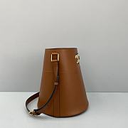 Celine Full Leather Arc De Triomphe Bucket Bag Brown – 60113 – 25x29x22 cm - 3