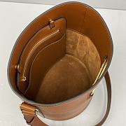 Celine Full Leather Arc De Triomphe Bucket Bag Brown – 60113 – 25x29x22 cm - 5