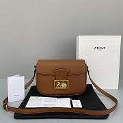 Celine Classic Two-Wheeled Carriage Messenger Bag Brown – 60116 – 23x16.5x6 cm - 1