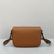 Celine Classic Two-Wheeled Carriage Messenger Bag Brown – 60116 – 23x16.5x6 cm - 5