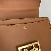 Celine Classic Two-Wheeled Carriage Messenger Bag Brown – 60116 – 23x16.5x6 cm - 2