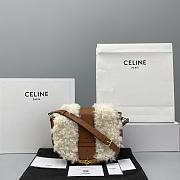Celine Lamb Hair Saddle Bag – 60065 – 27x8x22 cm - 1