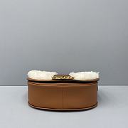 Celine Lamb Hair Saddle Bag – 60065 – 27x8x22 cm - 5
