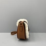 Celine Lamb Hair Saddle Bag – 60065 – 27x8x22 cm - 4