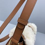 Celine Lamb Hair Saddle Bag – 60065 – 27x8x22 cm - 3