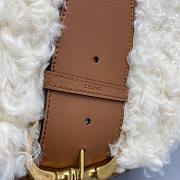 Celine Lamb Hair Saddle Bag – 60065 – 27x8x22 cm - 2