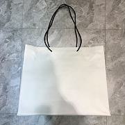 Balenciaga Large Size Lychee Pattern Leather Shopping Bag White  – 55x13x45 cm - 5