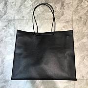 Balenciaga Large Size Lychee Pattern Leather Shopping Bag Black  – 55x13x45 cm - 6