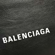 Balenciaga Lychee Pattern Leather Shopping Bag Black – 32x9x33 cm - 2