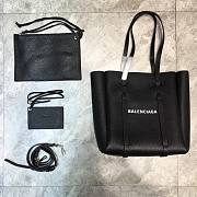 Balenciaga Parisian Everyday Imported Cowhide Small Shopping Bag Black – 25x10x29 cm - 1