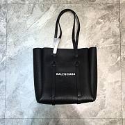 Balenciaga Parisian Everyday Imported Cowhide Small Shopping Bag Black – 25x10x29 cm - 4