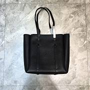 Balenciaga Parisian Everyday Imported Cowhide Small Shopping Bag Black – 25x10x29 cm - 5