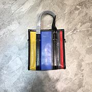 Balenciaga Bazar Shopper Shopping Bag Blue/Yellow – 18x9x20 cm - 1