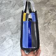 Balenciaga Bazar Shopper Shopping Bag Blue/Yellow – 18x9x20 cm - 4