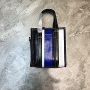 Balenciaga Bazar Shopper Shopping Bag Blue/White – 18x9x20 cm - 1