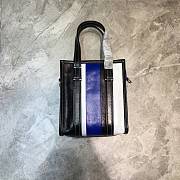 Balenciaga Bazar Shopper Shopping Bag Blue/White – 18x9x20 cm - 4