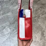 Balenciaga Bazar Shopper Shopping Bag Red – 18x9x20 cm - 3