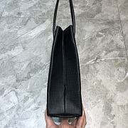 Balenciaga Small Square Imported Toothpick Calfskin Shopping Bag Black – 19x8x21.5 cm - 3