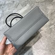 Balenciaga Small Square Imported Toothpick Calfskin Shopping Bag Grey – 19x8x21.5 cm - 4