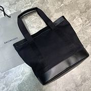 Balenciaga Canvas Tote Bag Black - 180526 – 48x37x7 cm - 3
