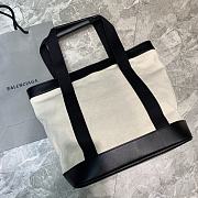 Balenciaga Canvas Tote Bag White - 180526 – 48x37x7 cm - 4