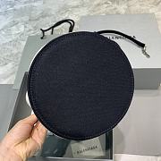 Balenciaga Small Canvas Bucket Handbag Comes La Black –23x21x15.5cm - 2