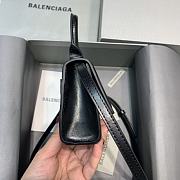 Balenciaga Mini Hourglass Plain Black With Gold Buckle – 11.5x14x4.5 cm - 2
