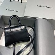 Balenciaga Mini Hourglass Plain Black With Gold Buckle – 11.5x14x4.5 cm - 3