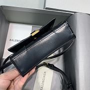 Balenciaga Mini Hourglass Plain Black With Gold Buckle – 11.5x14x4.5 cm - 4