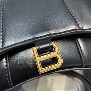 Balenciaga Mini Hourglass Plain Black With Gold Buckle – 11.5x14x4.5 cm - 6