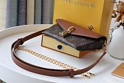 Louis Vuitton Padlock On Strap Monogram Cowhide Leather Flap Handbag Brown - M80763 – 19x11x3cm - 4