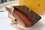 Louis Vuitton Padlock On Strap Monogram Cowhide Leather Flap Handbag Brown - M80763 – 19x11x3cm - 3