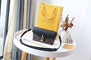Louis Vuitton Padlock On Strap Monogram Cowhide Leather Flap Handbag Black - M80763 – 19x11x3cm - 1