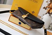 Louis Vuitton Padlock On Strap Monogram Cowhide Leather Flap Handbag Black - M80763 – 19x11x3cm - 6