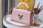 Louis Vuitton Twist One Handle Taurillon Leather Handbag Pink - M57093 – 17x25x11cm - 1