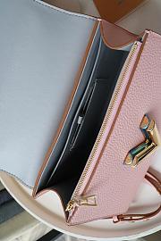 Louis Vuitton Twist One Handle Taurillon Leather Handbag Pink - M57093 – 17x25x11cm - 2