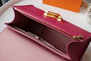 Louis Vuitton Twist One Handle Taurillon Leather Handbag Deep Pink - M57093 – 17x25x11cm - 6