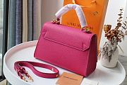 Louis Vuitton Twist One Handle Taurillon Leather Handbag Deep Pink - M57093 – 17x25x11cm - 5
