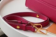 Louis Vuitton Twist One Handle Taurillon Leather Handbag Deep Pink - M57093 – 17x25x11cm - 4