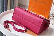 Louis Vuitton Twist One Handle Taurillon Leather Handbag Deep Pink - M57093 – 17x25x11cm - 2