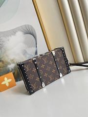 Louis Vuitton Wallet Trunk Brown Flower Clutch - M20249 – 25×14×6 cm - 6