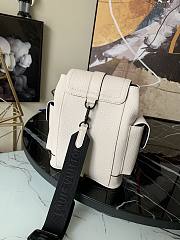 Louis Vuitton Christopher Xs Backpack Taurillon Leather White - M58495 – 14x19.5 x5 cm - 5