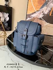 Louis Vuitton Christopher Xs Backpack Taurillon Leather Navy Blue - M58495 – 14x19.5 x5 cm - 1